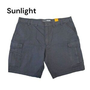 Carhartt Rugged Flex Gray Canvas Cargo Short Men SZ 46 Relaxed Fit With Tags